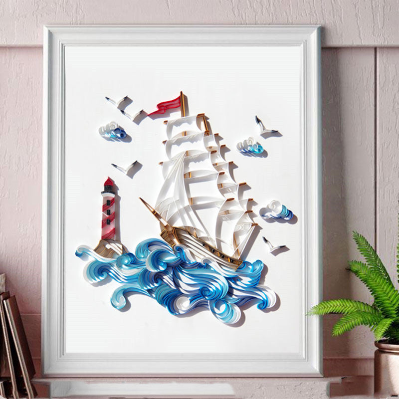 Quilling Paper Art Set – DIY Wanddeko Bastelset