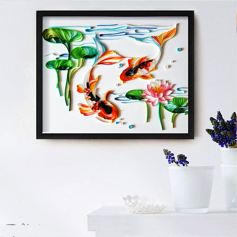 Quilling Paper Art Set – DIY Wall Decor Craft Kit